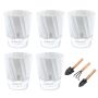 5 Pack Planters Pots For Indoor Plants Plastic Plant Pot With 3PCS Tools