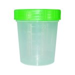 Paul Boettger Urine Beaker 125 Ml Pp With Screw-cap Green Hd-pe Pack Of 100