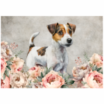 Tear Resistant Deco Print Jackie With Blooms