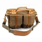 Nostalgic Pro Messenger soft Briefcase Camera Bag-med BROWN-31301BN