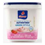 Clover Authentikos Greek Style Double Cream Strawberry Flavoured Yoghurt 750GR