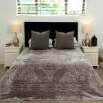 Faux Mink Bella - Plain Medium Grey - 220 X 210 Cm Double queen 1 Ply
