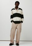 Baggy Fit Cargo Trousers - Beige