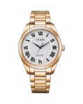Eco-drive Arezzo Rose Gold Women's Watch- EM0973-55A