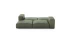 Double Lounger - Leather - Olive - 241CM X 210CM