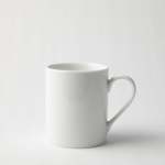 - Super White Rim Porcelain Mug
