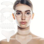 16PCS Miracle Silicone Patches Set - Reusable For Instant Wrinkle Reduction On Face Forehead Eyes & Neck - Fragrance-free Skinca