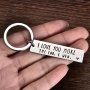 1PC I Love You More Keychain Couples Gifts For Anniversary Birthday Valentine Day From Husband Wife Boyfriend Girlfriend Her Him