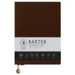 Baxter Undated Planner Large Premium Edition Brown - Flexcover With Zip