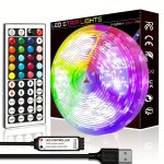 LED Strip Lights For Bedroom 91.44-3048.0CM With IR44KEY Remote Control Multiple Dynamic Modes And Diy Functions Easy To Install