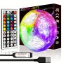 LED Strip Lights For Bedroom 91.44-3048.0cm With IR44KEY Remote Control Multiple Dynamic Modes And DIY Functions Easy To Install Length Can Be Cutfor Room