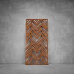Wall Art D136 - 1040 X 535 X 20 Indoor Matt Silver No