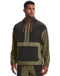 Men's Ua Rush Woven Hooded Popover - Tent XL