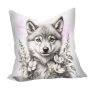 Pink Baby Wolf Luxury Scatter By Nathan Pieterse Large