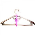 GIZMO Plastic Hangers 5 Pack Grey