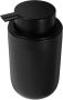 Black Ceramic Soap Dispenser With Refillable Lotion Shower Bottle