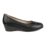 Classic Ladies Wedge Heel Courts With Pu Pattern On Vamp