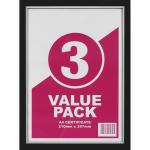 Abby Photo Frame 3 Pack Black