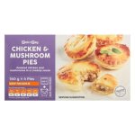 Pnp Chicken & Mushroom Pies 4 X 160G
