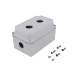 LPZM2A8 2 Hole Metal Enclosure Grey
