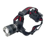 Zartek Rechargeable 1500 Lumen LED Headlamp With Zoom And Powerbank