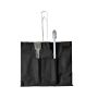4 Piece Braai Set Includes Braai Grid Tong Brush Storage Bag By