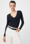 V-neck Bodysuit - Black