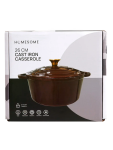 Cast Iron Casserole 26 Cm - None Assorted