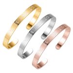 Leaocean Ayatul Kursi Cuff Women Serenity Prayer Personalised Bracelet Allah Islam Muslim Arab Stainless Steel Deep Engraved Ban