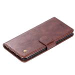 Vintage Faux Leather Flip Case For Samsung Galaxy S20 Ultra Brown