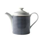 - Blue Check Tea Pot