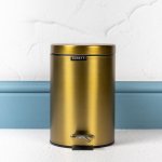 Matt Finish 3L PEDAL BIN - Gold