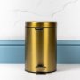 Matt Finish 3L PEDAL BIN - Gold