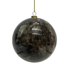 Xmas Ball Paper Glue Style Styrofoam And Paper 10CM Black