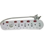 Alphacell 10-WAY Multiplug 5X 16A 4X 5A 1X Shuko + Switches