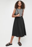 PoP Candy Striped Dress - Black & White
