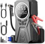 4 In 1 Jump Starter With 15OPSI Digital Tire Air Compressor 8000MAH