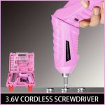 1PC 4-IN-1 Electric Screwdriver 3.6V Cordless Drill Bit Screwdriver Rechargeable Powerful Torque Paired With Front LED Lights Ev
