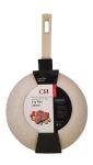 Continental Homeware 28CM Cream Non-stick Frypan Marble Design