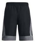 Boys' Ua Woven Graphic Shorts - Black Ymd