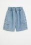 PoP Candy Utility Denim Shorts - Blue