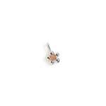The Quinque Pendant Charm With Moonstone In Silver
