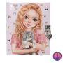Kitty Diary With Lock With Peace Badge