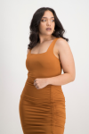 Thandi Square Neck Bodysuit - Glazed Ginger - M