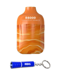 R8000 Puff 50MG Disposable Vape - Grapefruit Orange With Hds Torch