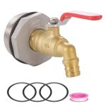 Ceaeso 2" Drum Faucet For 55 Gallon Drum 3 4 Inch Brass Rain Barrel Spigot With Epdm Gasket