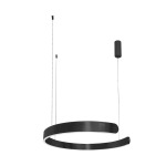 Alice Black Gold White Ring LED Pendant Light - White