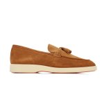 Suede Tassel Loafers -brown
