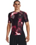 Men's Ua Iso-chill Compression Printed Short Sleeve - Black LG
