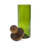 Recycled Storage Glass Jars - Green Short Lid Option - A